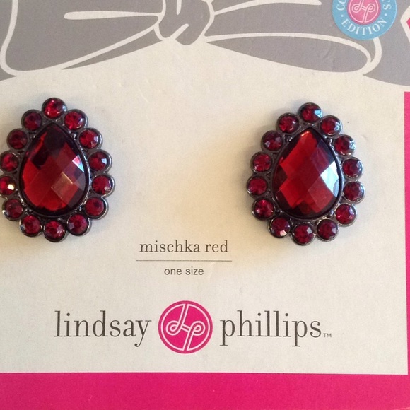 NEW Lindsay Phillips Mischka Red jeweled snaps set of 2 snaps NEW Lindsay Phillips Mischka Red jeweled snaps set of 2 snaps